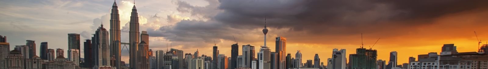 Kuala Lumpur skyline at dusk