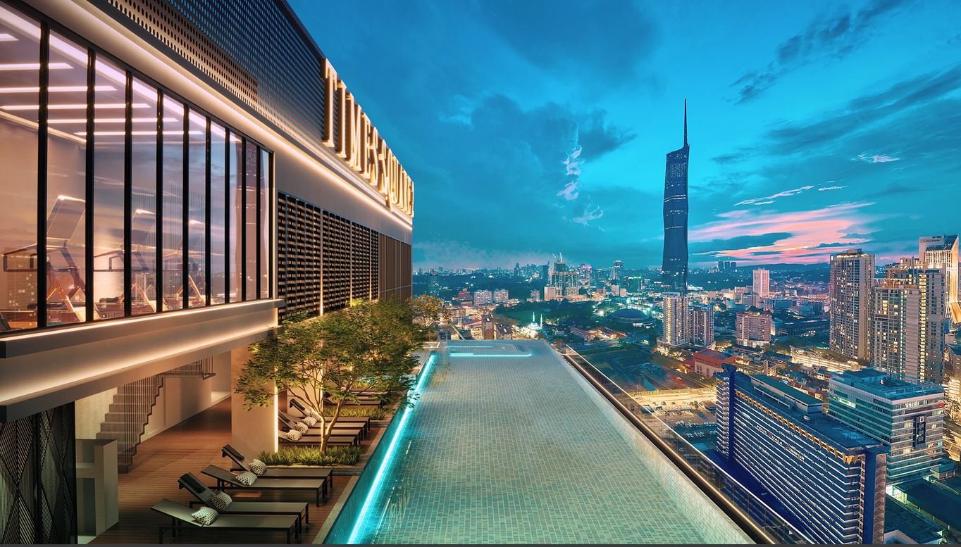 sky pool view