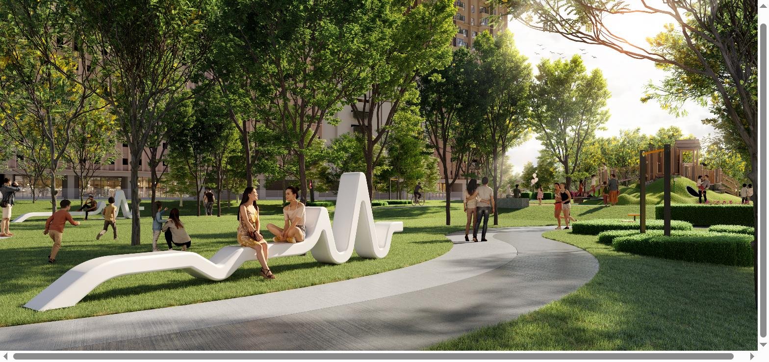 Garden Wave Benches