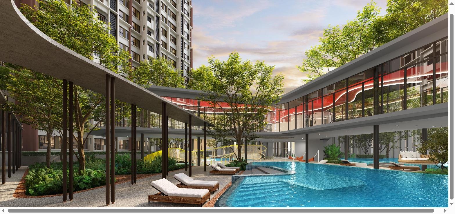 Pool Courtyard View