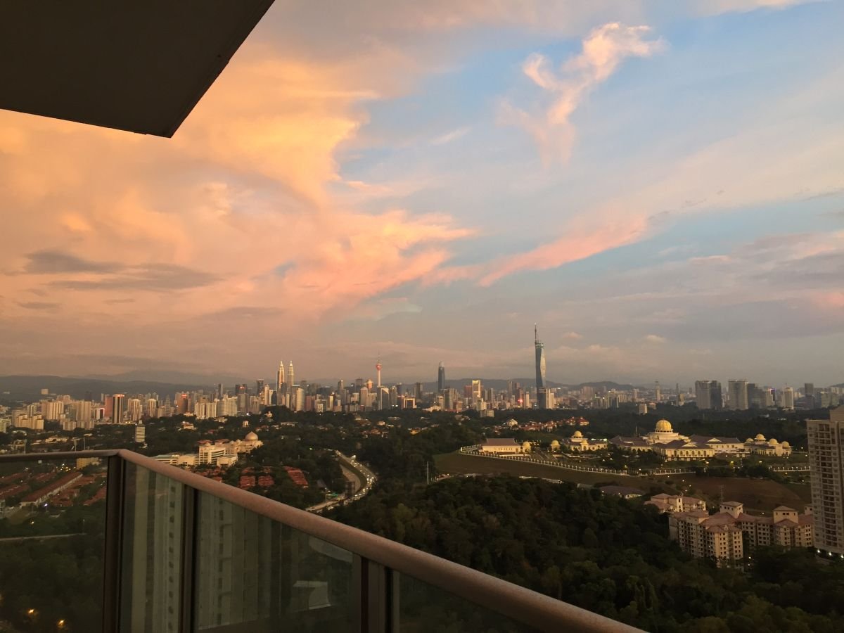 Kuala Lumpur skyline at dusk